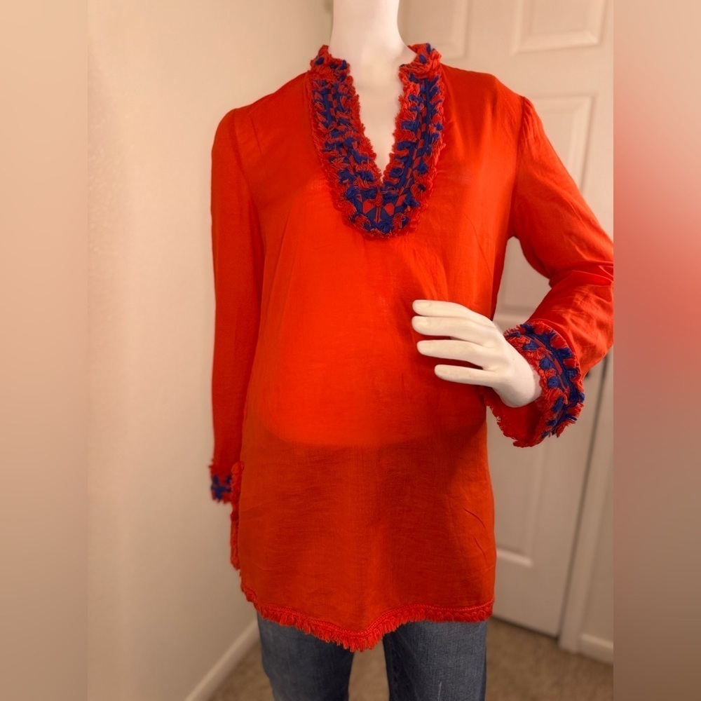 TORY BURCH SAMBA TORY TUNIC SIZE 8.